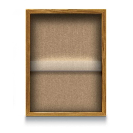 Indoor Enclosed Combo Board,48x36,Black Frame/White Porc & Forbo